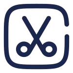 Scissors Square SVG Icon